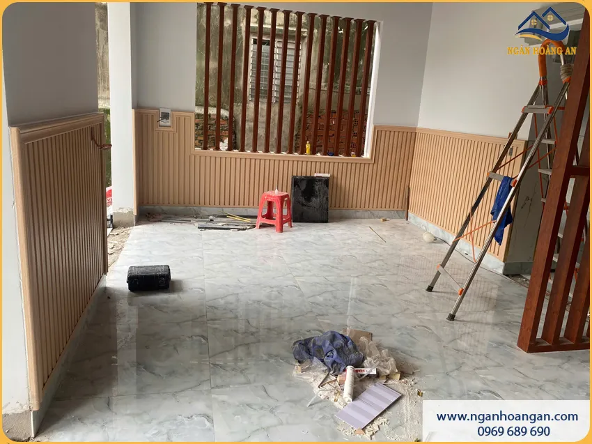 Ốp Tường Lamri Cho Phòng Khách Bảo Vệ Bề Mặt Tường